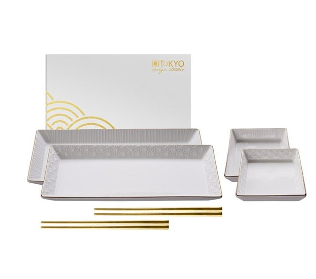 Tokyo Design Studio Nippon White - 2-persoons Sushi Set in geschenkdoos