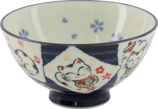 Tokyo Design Studio Kawaii Rice Bowl Cat Neko