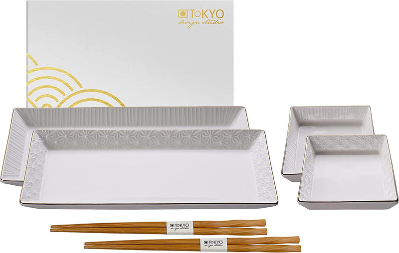 Tokyo Design Studio Nippon White - 2-persoons Sushi Set in geschenkdoos