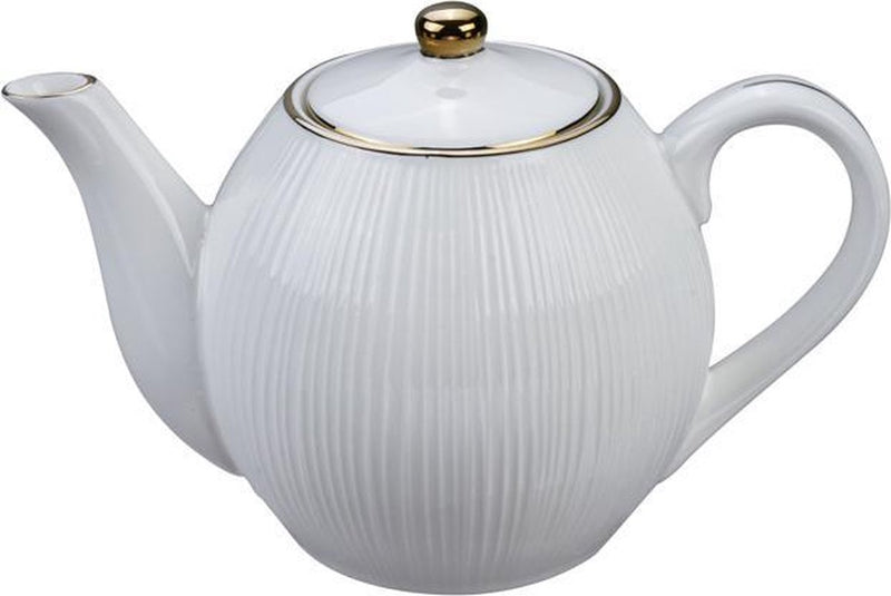 Nippon White Teapot 0.60L, Lines, giftbox /18 Tokyo Design Studio *NU 10% KORTING*