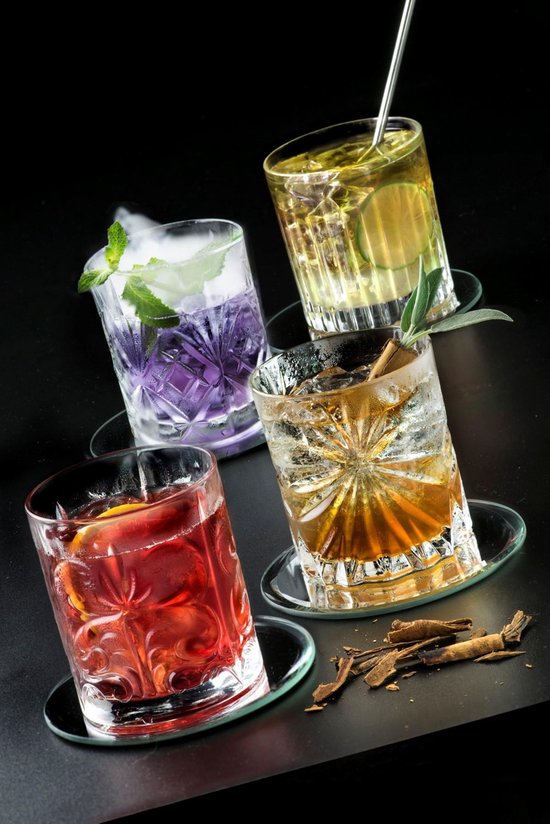 RCR Cristalleria Italiana Mixology Cocktail Art/Whisky Glazen - 4 stuks